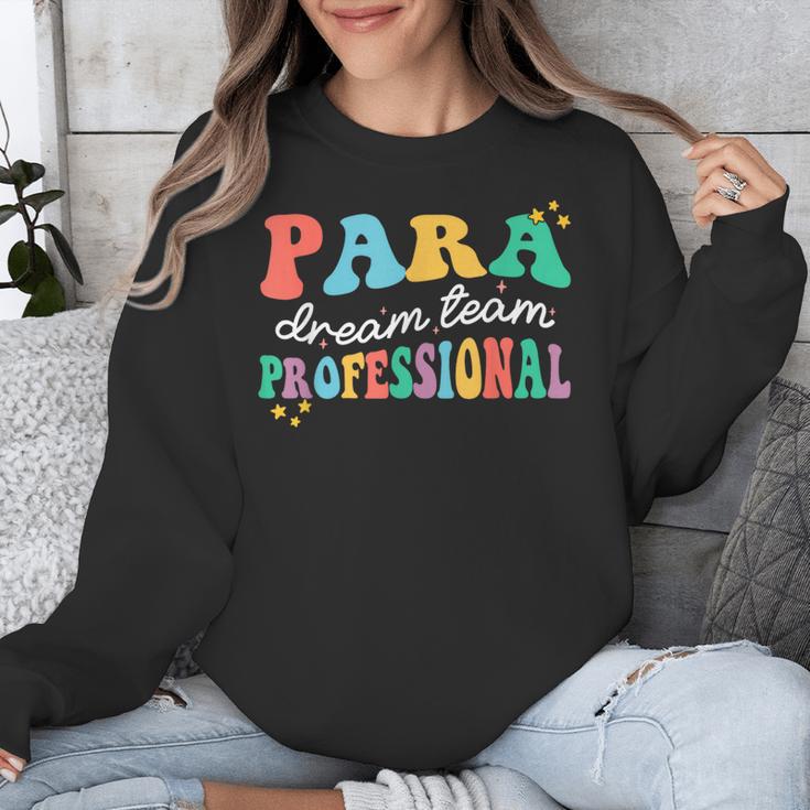 Para Paraprofessional Dream Crew Team Back To School Teacher Unisex Sweatshirt, funny design Para Paraprofessional Dream Crew Team Back To School Teacher Unisex Sweatshirt, funny design