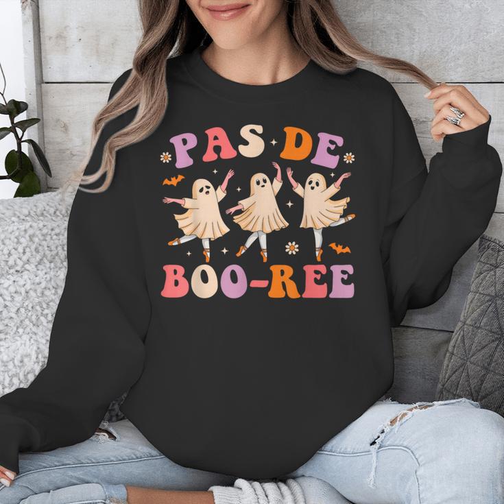 Pas De BOO-Rée Ballet Ghost Dancer Dance Teacher Halloween Unisex Sweatshirt, funny design Pas De BOO-Rée Ballet Ghost Dancer Dance Teacher Halloween Unisex Sweatshirt, funny design