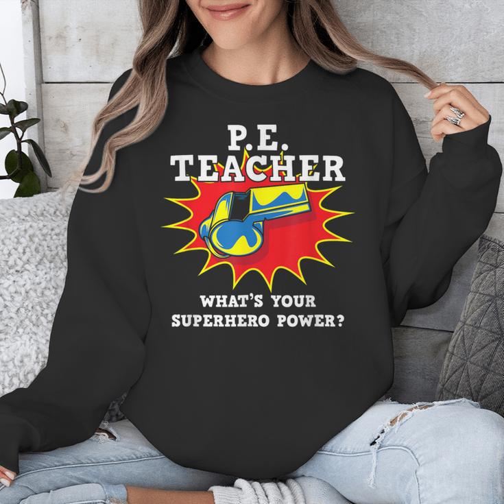PE Physical Education Teacher Superhero Power School Unisex Sweatshirt, Pe Teacher Gifts, funny design PE Physical Education Teacher Superhero Power School Unisex Sweatshirt, Pe Teacher Gifts, funny design