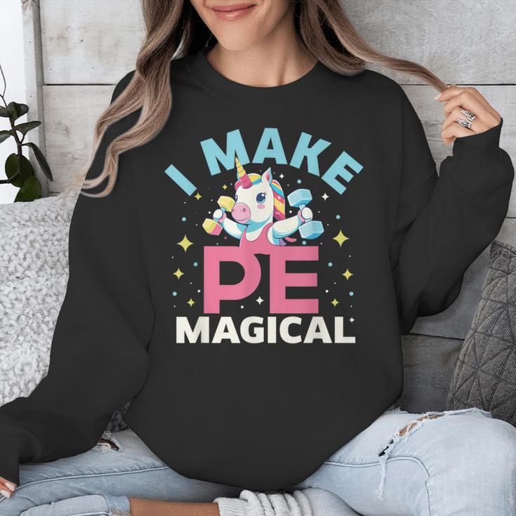 PE Teacher Unicorn I Make PE Magical Unisex Sweatshirt, Pe Teacher Gifts, funny design PE Teacher Unicorn I Make PE Magical Unisex Sweatshirt, Pe Teacher Gifts, funny design