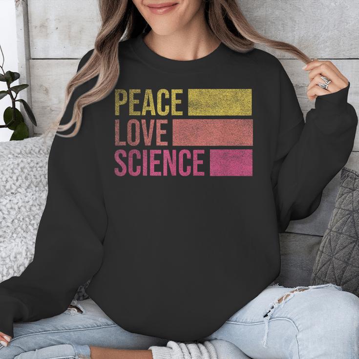 Peace Love Science Lovers Math Chemistry Teacher Unisex Sweatshirt, Science Teacher Gifts, funny design Peace Love Science Lovers Math Chemistry Teacher Unisex Sweatshirt, Science Teacher Gifts, funny design