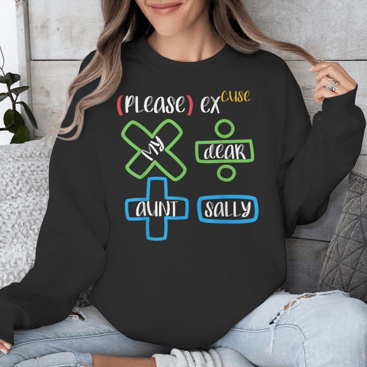 PEMDAS Please Excuse My Dear Aunt Sally Math Teacher Unisex Sweatshirt, funny design PEMDAS Please Excuse My Dear Aunt Sally Math Teacher Unisex Sweatshirt, funny design