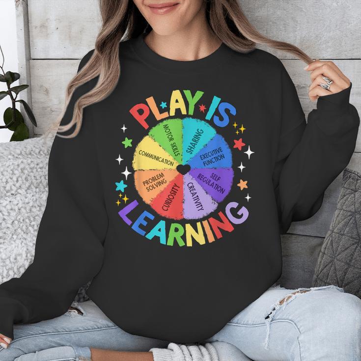 Play Is Learning Teacher Kindergarten For Men Women Kids Unisex Sweatshirt, funny design Play Is Learning Teacher Kindergarten For Men Women Kids Unisex Sweatshirt, funny design