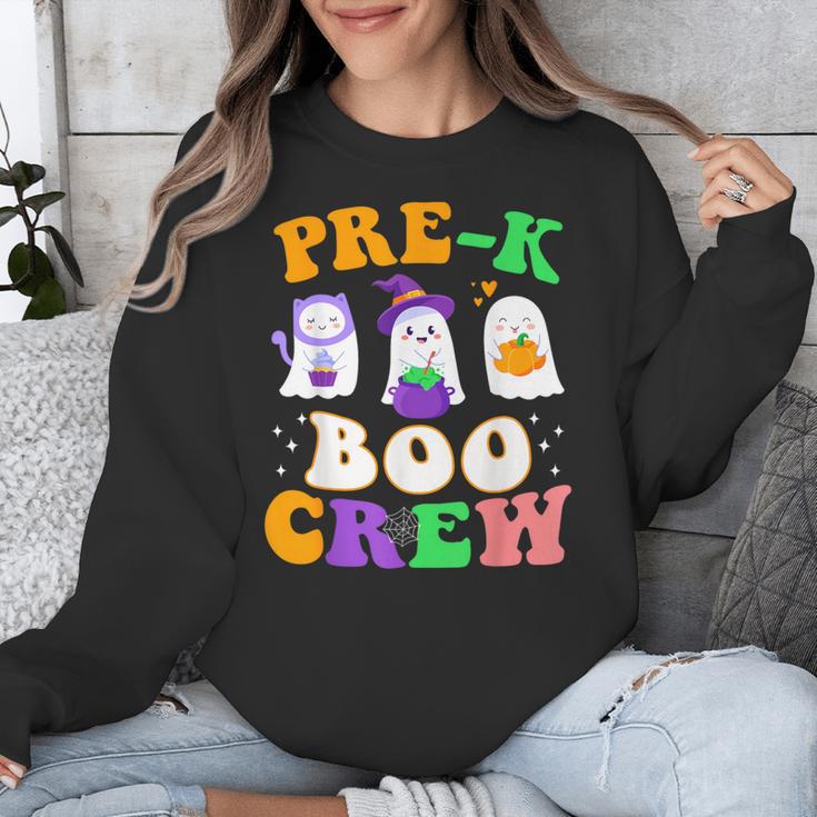 Pre-K Boo Crew Cute Ghost Halloween Costume Teacher Student For Men Women Kids Unisex Sweatshirt, funny design Pre-K Boo Crew Cute Ghost Halloween Costume Teacher Student For Men Women Kids Unisex Sweatshirt, funny design