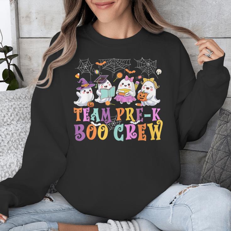 Pre-K Boo Crew Ghost Halloween Teacher Student Unisex Sweatshirt, funny design Pre-K Boo Crew Ghost Halloween Teacher Student Unisex Sweatshirt, funny design