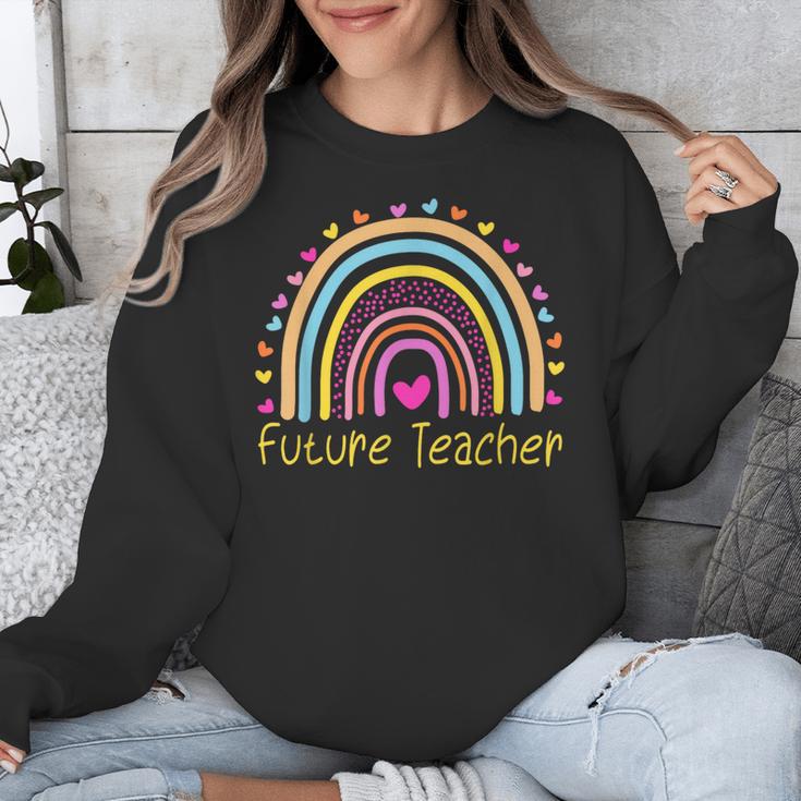 Pre-K Preschool Kindergarten Future Teacher Rainbow Unisex Sweatshirt, Future Teacher Gifts, funny design