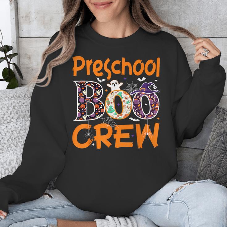 Preschool Boo Crew Preschool Halloween Teacher Unisex Sweatshirt, funny design