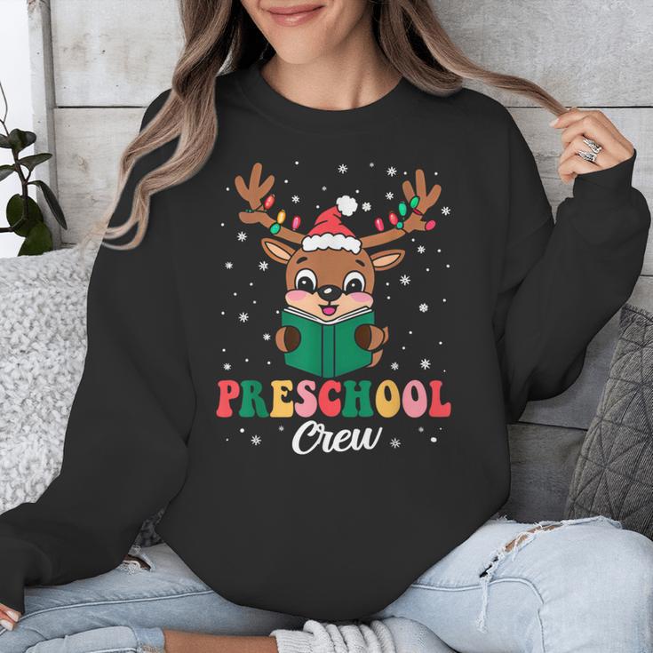 Preschool Crew Xmas Reindeer Teacher Student Christmas Unisex Sweatshirt, funny design Preschool Crew Xmas Reindeer Teacher Student Christmas Unisex Sweatshirt, funny design