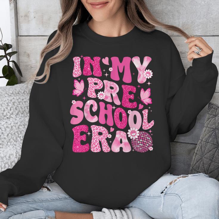 In My Preschool Era Teachers Women Back To School Kids Girls Unisex Sweatshirt, funny design