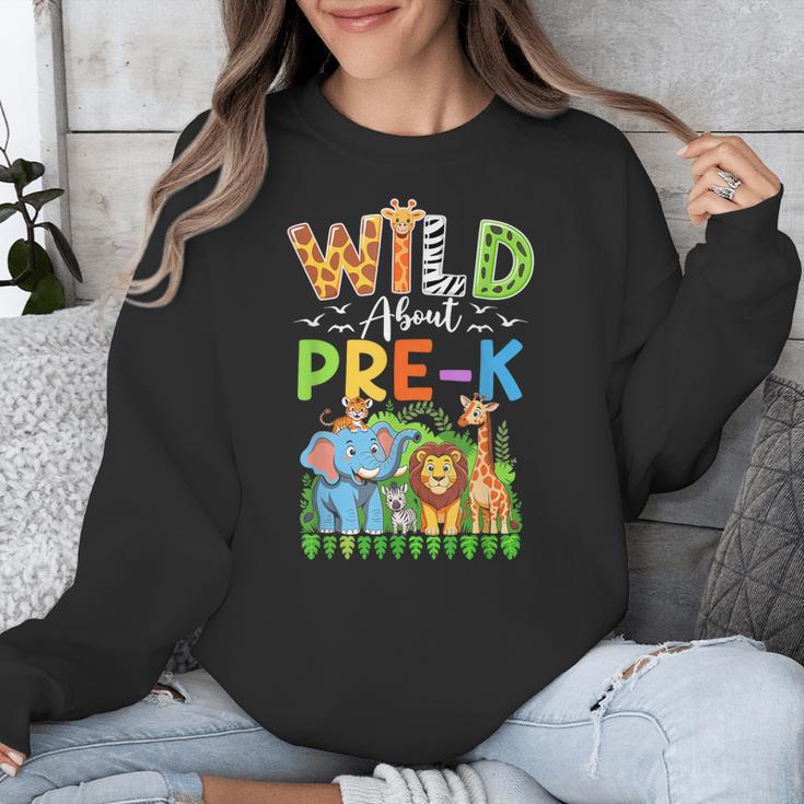 Preschool Teacher Kids Back To School Wild About Pre-K Unisex Sweatshirt, funny design Preschool Teacher Kids Back To School Wild About Pre-K Unisex Sweatshirt, funny design