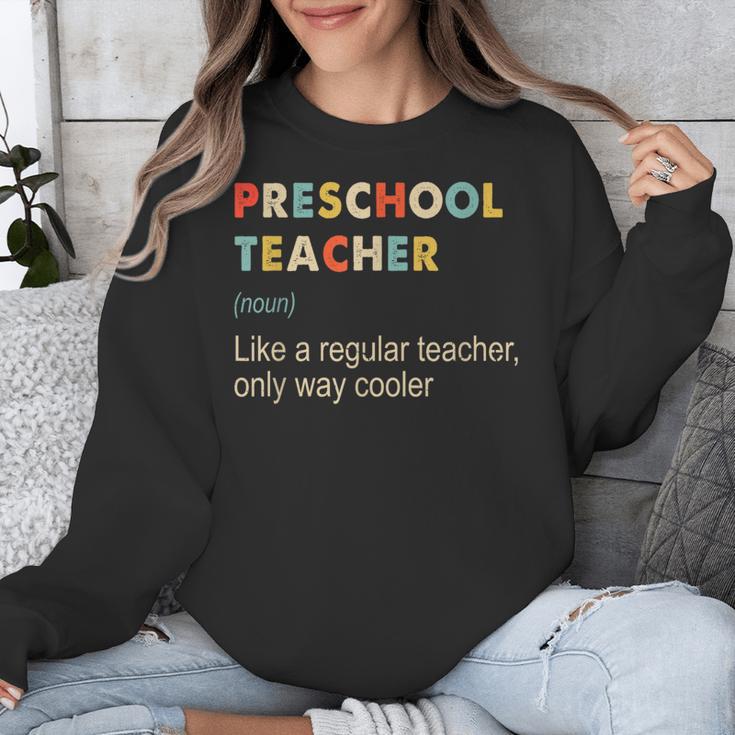 Preschool Teacher Kindergarten Teacher Definition Unisex Sweatshirt, funny design Preschool Teacher Kindergarten Teacher Definition Unisex Sweatshirt, funny design