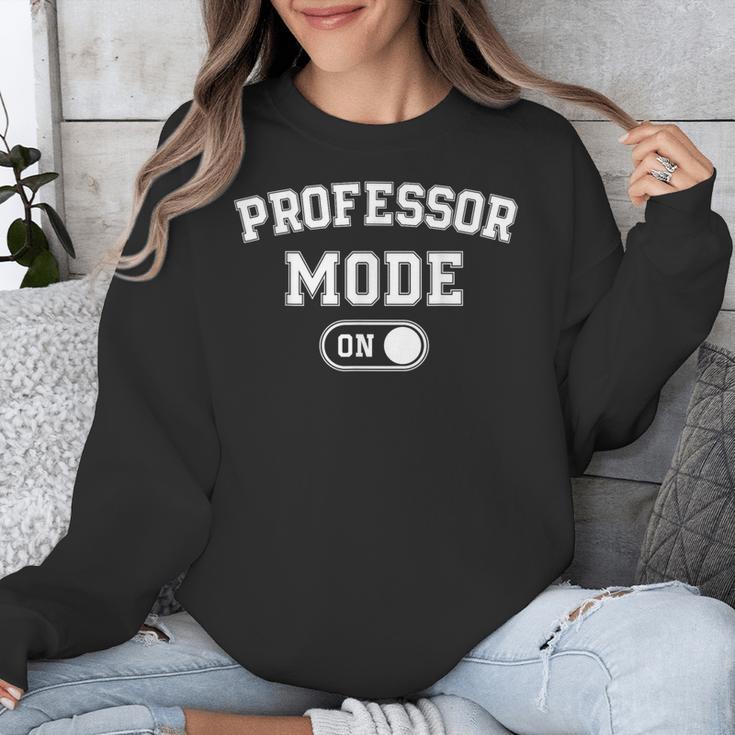 Professor Mode On Academic Educator Teacher Unisex Sweatshirt, funny design Professor Mode On Academic Educator Teacher Unisex Sweatshirt, funny design