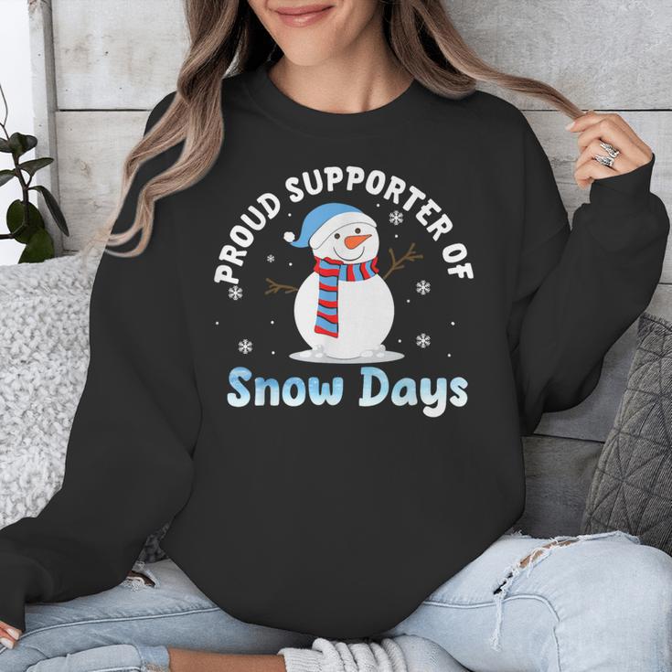 Proud Supporter Of Snow Days Teacher Unisex Sweatshirt, funny design Proud Supporter Of Snow Days Teacher Unisex Sweatshirt, funny design