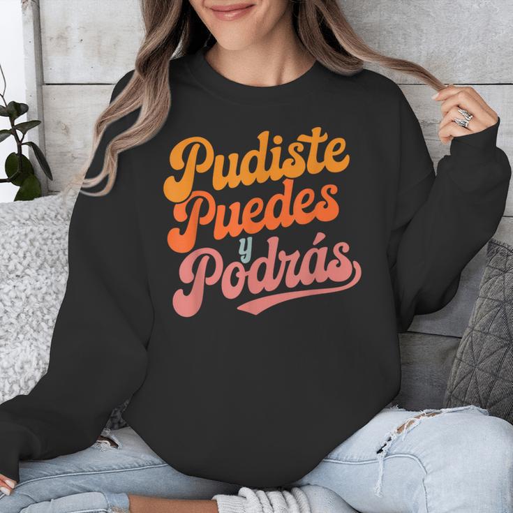Pudiste Puedes Podras Maestra Spanish Teacher Unisex Sweatshirt, funny design Pudiste Puedes Podras Maestra Spanish Teacher Unisex Sweatshirt, funny design