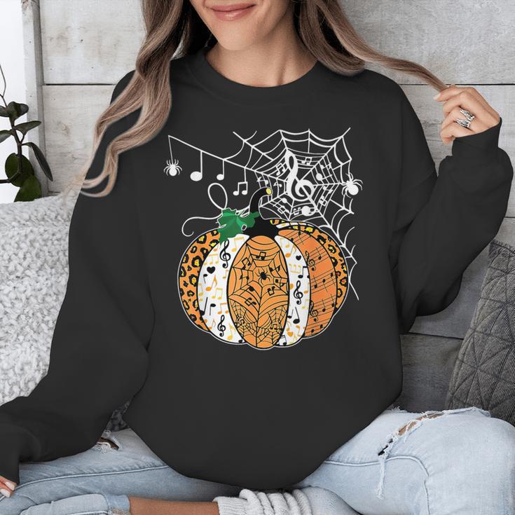 Pumpkin Music Teacher Halloween Fall Music Notes Autumn Unisex Sweatshirt, funny design Pumpkin Music Teacher Halloween Fall Music Notes Autumn Unisex Sweatshirt, funny design