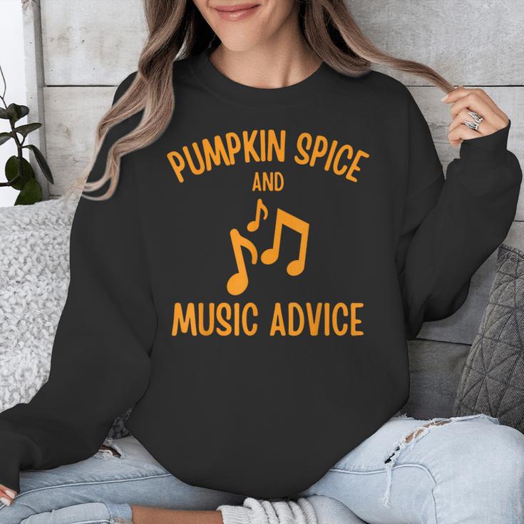 Pumpkin Spice And Music Advice Music Teacher Halloween Unisex Sweatshirt, funny design Pumpkin Spice And Music Advice Music Teacher Halloween Unisex Sweatshirt, funny design