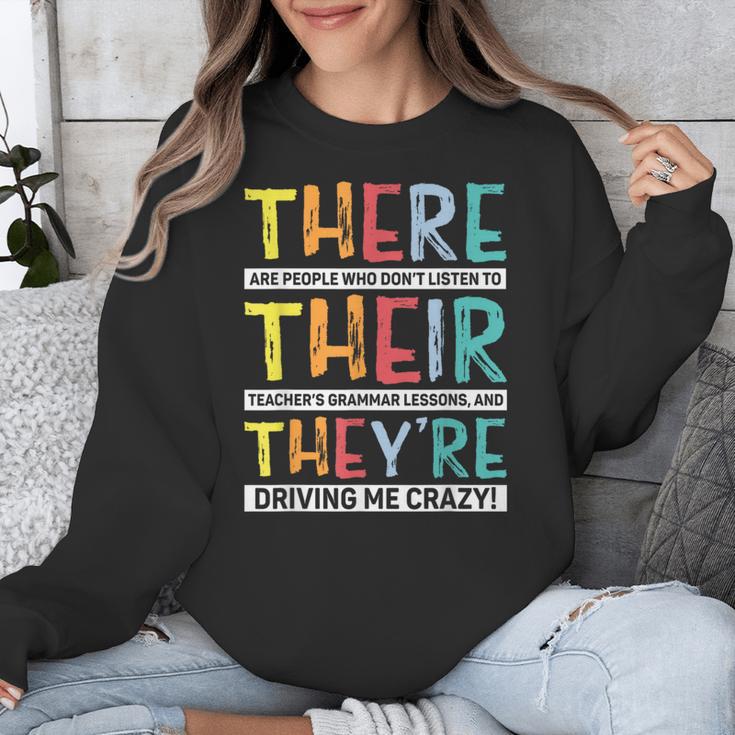 There Their They’Re Grammar Joke For English Teacher Student Unisex Sweatshirt, English Teacher Gifts, funny design There Their They’Re Grammar Joke For English Teacher Student Unisex Sweatshirt, English Teacher Gifts, funny design