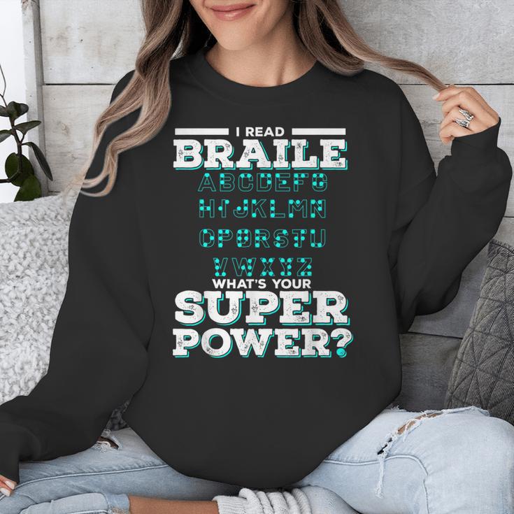 I Read Braille Tell Me Your Superpower Braille Teacher For Men Women Unisex Sweatshirt, funny design I Read Braille Tell Me Your Superpower Braille Teacher For Men Women Unisex Sweatshirt, funny design