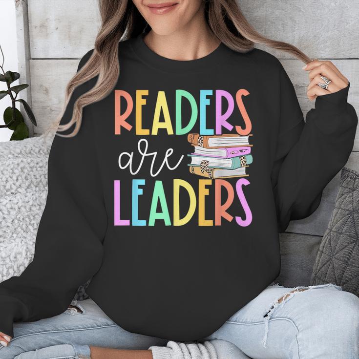 Readers Are Leaders Reading Book Lovers Teacher Women Kids Unisex Sweatshirt, funny design Readers Are Leaders Reading Book Lovers Teacher Women Kids Unisex Sweatshirt, funny design