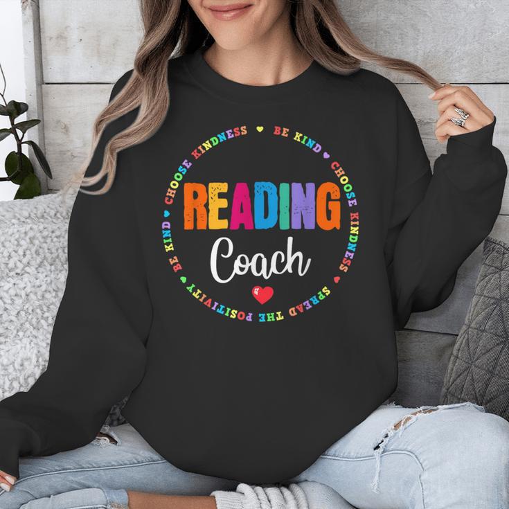 Reading Coach Teacher Interventionist Specialist Literacy Unisex Sweatshirt, funny design