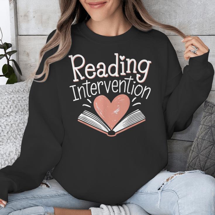 Reading Intervention Teacher Unisex Sweatshirt, funny design