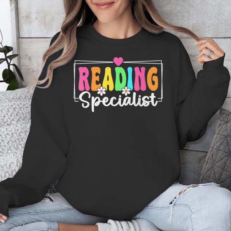 Reading Specialist Back To School Reading Teacher Unisex Sweatshirt, funny design