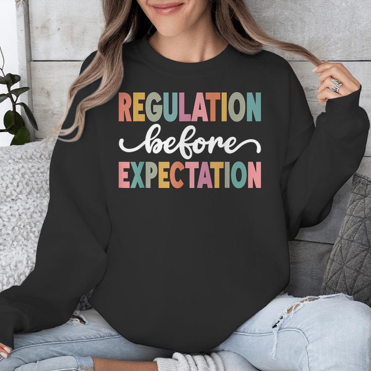 Regulation Before Expectation Cute ABA SPED Teacher Therapy Unisex Sweatshirt, funny design Regulation Before Expectation Cute ABA SPED Teacher Therapy Unisex Sweatshirt, funny design