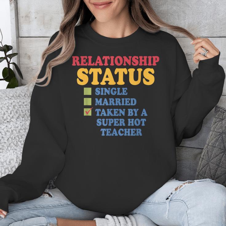 Relationship Status Single Married Hot Teacher Unisex Sweatshirt, funny design Relationship Status Single Married Hot Teacher Unisex Sweatshirt, funny design