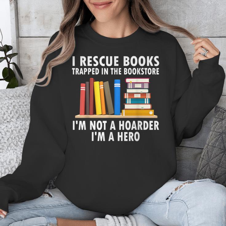 I Rescue Books Trapped In The Bookstore Book Teacher For Men Women Unisex Sweatshirt, funny design I Rescue Books Trapped In The Bookstore Book Teacher For Men Women Unisex Sweatshirt, funny design