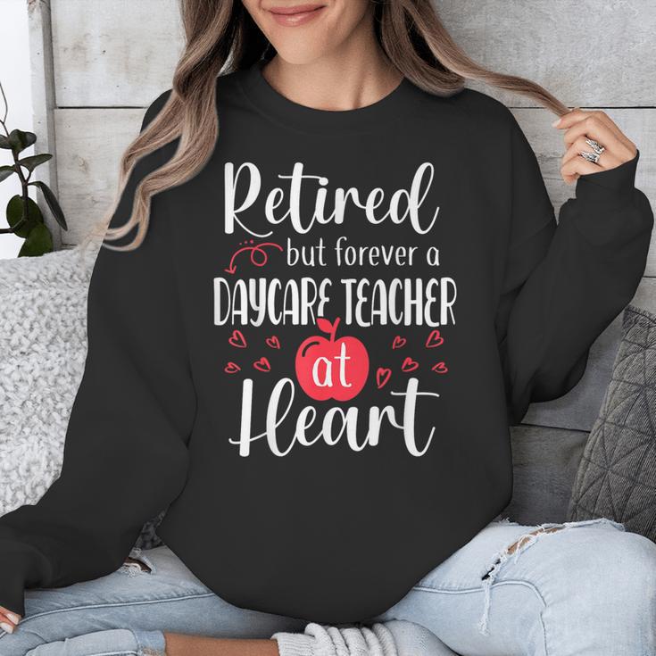 Retired Daycare Teacher Retirement For Daycare Teacher Unisex Sweatshirt, funny design Retired Daycare Teacher Retirement For Daycare Teacher Unisex Sweatshirt, funny design