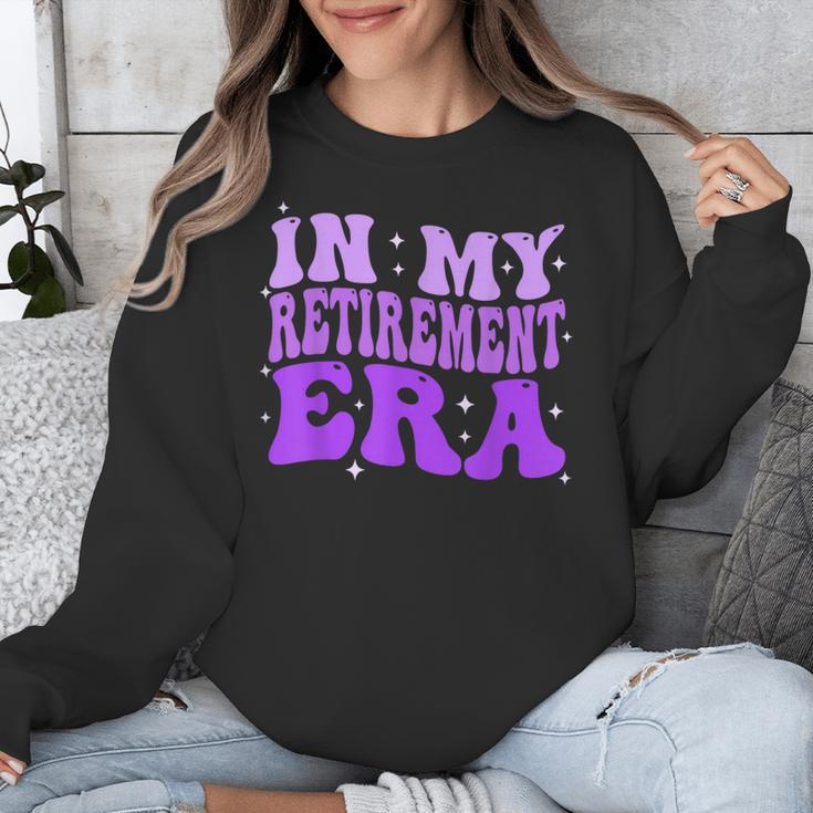 In My Retirement Era Groovy Retired Teacher 2025 Women Unisex Sweatshirt, Groovy Teacher Gifts, funny design In My Retirement Era Groovy Retired Teacher 2025 Women Unisex Sweatshirt, Groovy Teacher Gifts, funny design