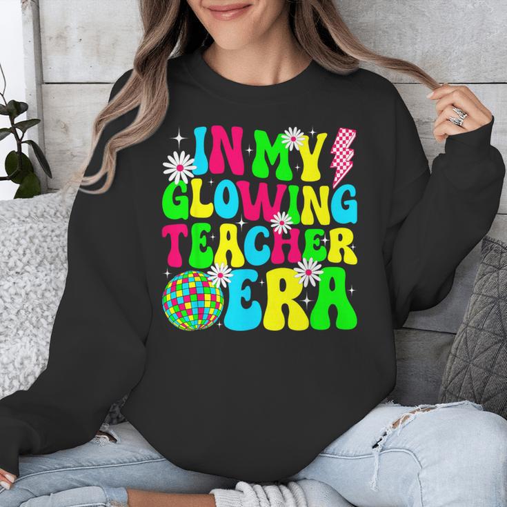 Retro Groovy In My Glowing Teacher Era Happy Teacher's Day Unisex Sweatshirt, Groovy Teacher Gifts, funny design Retro Groovy In My Glowing Teacher Era Happy Teacher's Day Unisex Sweatshirt, Groovy Teacher Gifts, funny design