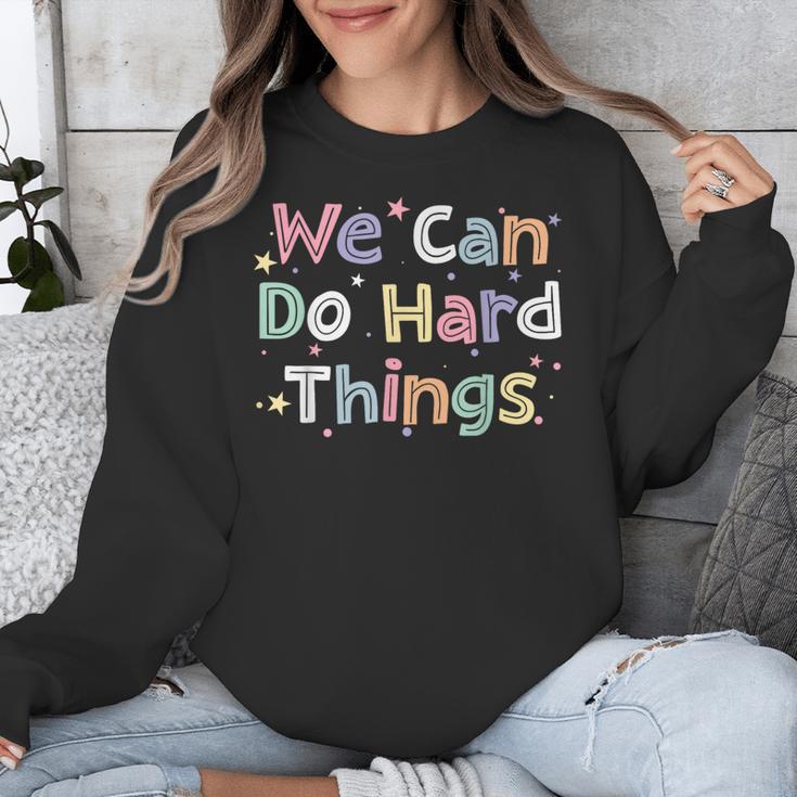 Retro We Can Do Hard-Things Teacher Back To School Unisex Sweatshirt, funny design Retro We Can Do Hard-Things Teacher Back To School Unisex Sweatshirt, funny design