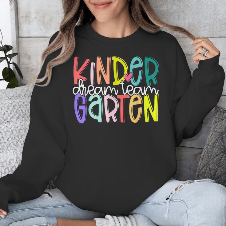 Retro Kindergarten Dream Team Back To School Teacher Kids Unisex Sweatshirt, funny design Retro Kindergarten Dream Team Back To School Teacher Kids Unisex Sweatshirt, funny design