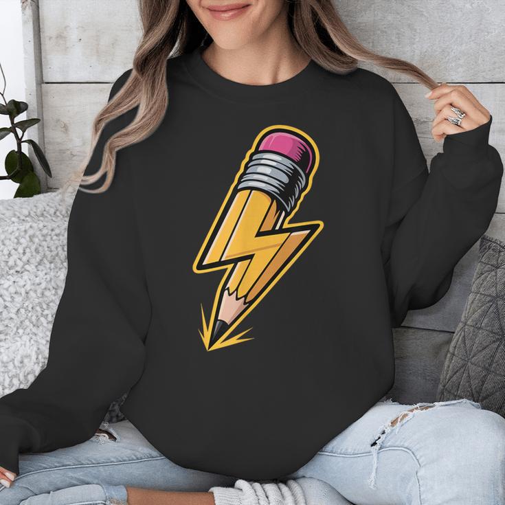 Retro Pencil Pencil Back To School Teacher Student Unisex Sweatshirt, funny design