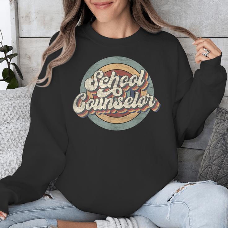 Retro School Counselor Back To School Teacher Squad Crew Unisex Sweatshirt, funny design Retro School Counselor Back To School Teacher Squad Crew Unisex Sweatshirt, funny design