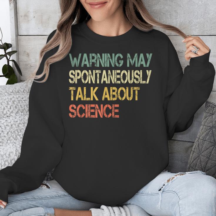 Retro Scientist Warning May Talk About Science Teacher Unisex Sweatshirt, Science Teacher Gifts, funny design Retro Scientist Warning May Talk About Science Teacher Unisex Sweatshirt, Science Teacher Gifts, funny design