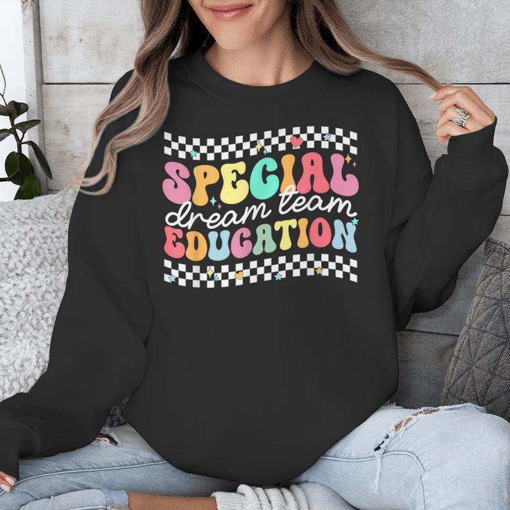 Retro Special Education Squad Groovy Dream Team SPED Teacher Unisex Sweatshirt, Groovy Teacher Gifts, funny design Retro Special Education Squad Groovy Dream Team SPED Teacher Unisex Sweatshirt, Groovy Teacher Gifts, funny design