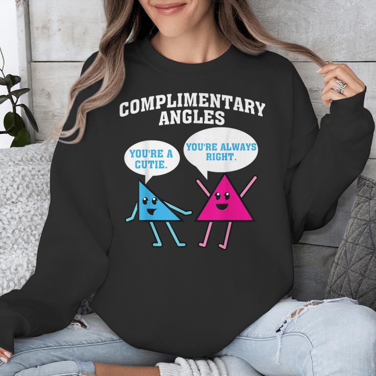 Right Acute Triangle Math Teacher Cool Geometry Unisex Sweatshirt, funny design