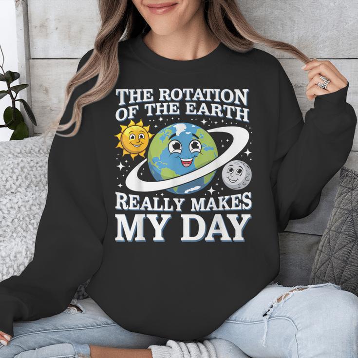 Rotation Of Earth Science Teacher Earth Day Men Women Unisex Sweatshirt, Science Teacher Gifts, funny design Rotation Of Earth Science Teacher Earth Day Men Women Unisex Sweatshirt, Science Teacher Gifts, funny design