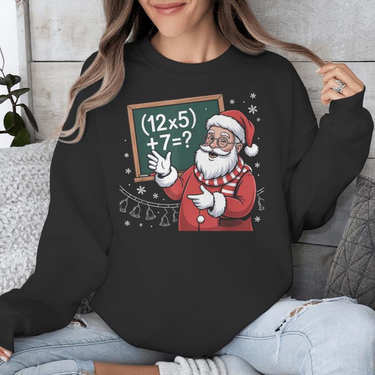 Santa Teacher 67 Math Christmas Xmas Holiday Number 67 Unisex Sweatshirt, funny design Santa Teacher 67 Math Christmas Xmas Holiday Number 67 Unisex Sweatshirt, funny design