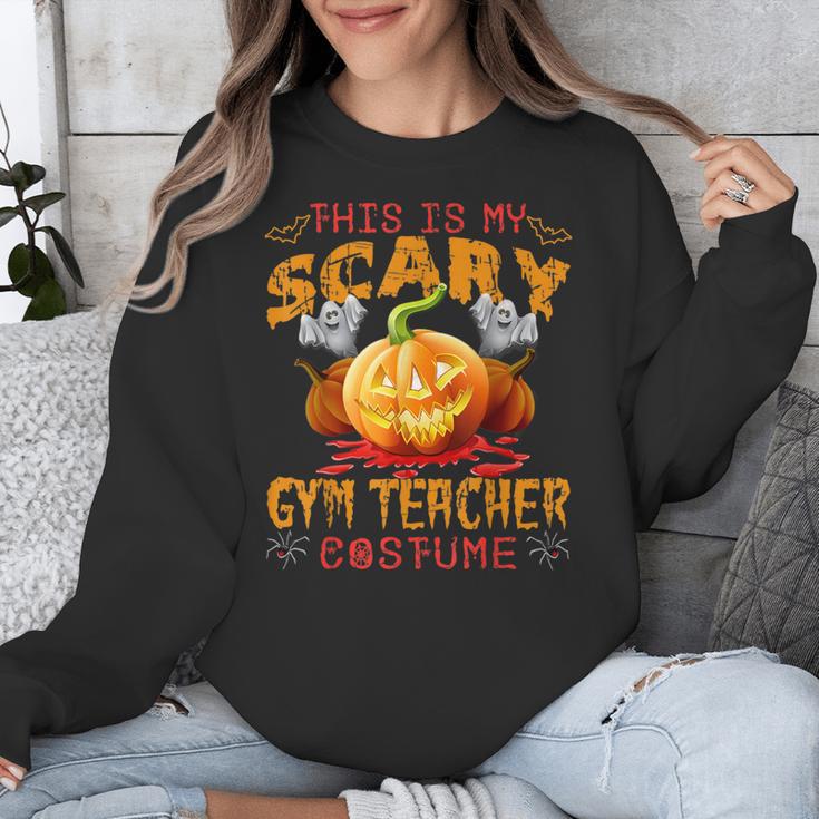 This Is My Scary Gym Teacher Costume Pumpkin Halloween Men Women Unisex Sweatshirt, funny design This Is My Scary Gym Teacher Costume Pumpkin Halloween Men Women Unisex Sweatshirt, funny design