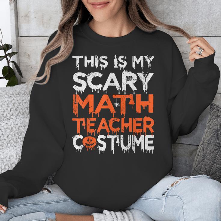 This Is My Scary Math Teacher Costume For Halloween Unisex Sweatshirt, funny design