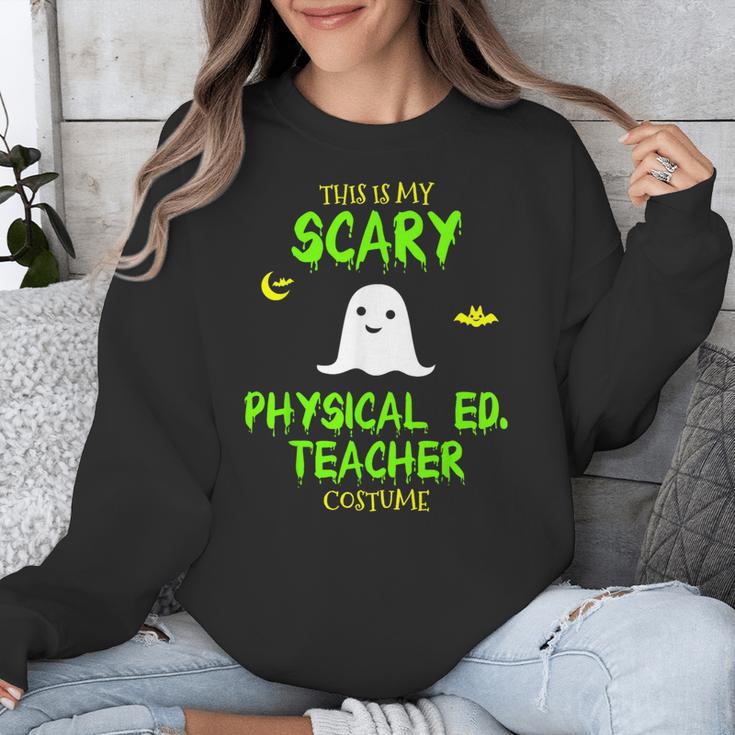Scary Physical Education Ed Teacher Costume Halloween Easy Unisex Sweatshirt, funny design