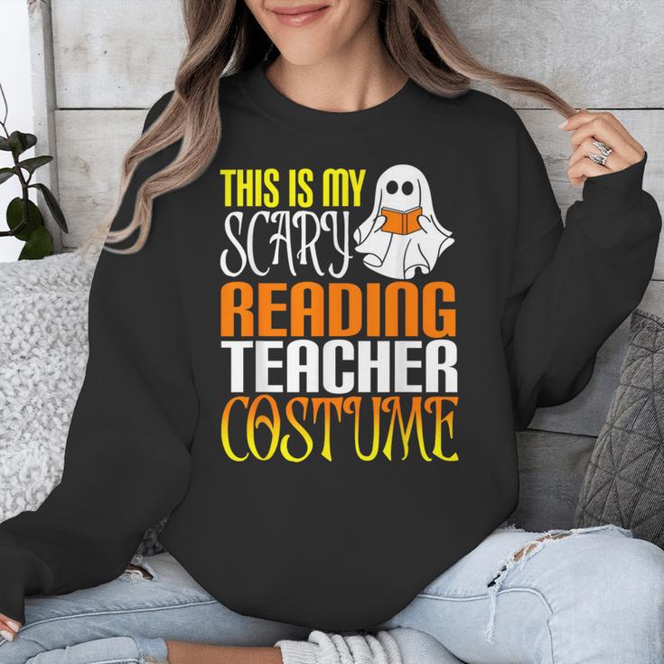 This Is My Scary Reading Teacher Costume Halloween School Unisex Sweatshirt, funny design This Is My Scary Reading Teacher Costume Halloween School Unisex Sweatshirt, funny design