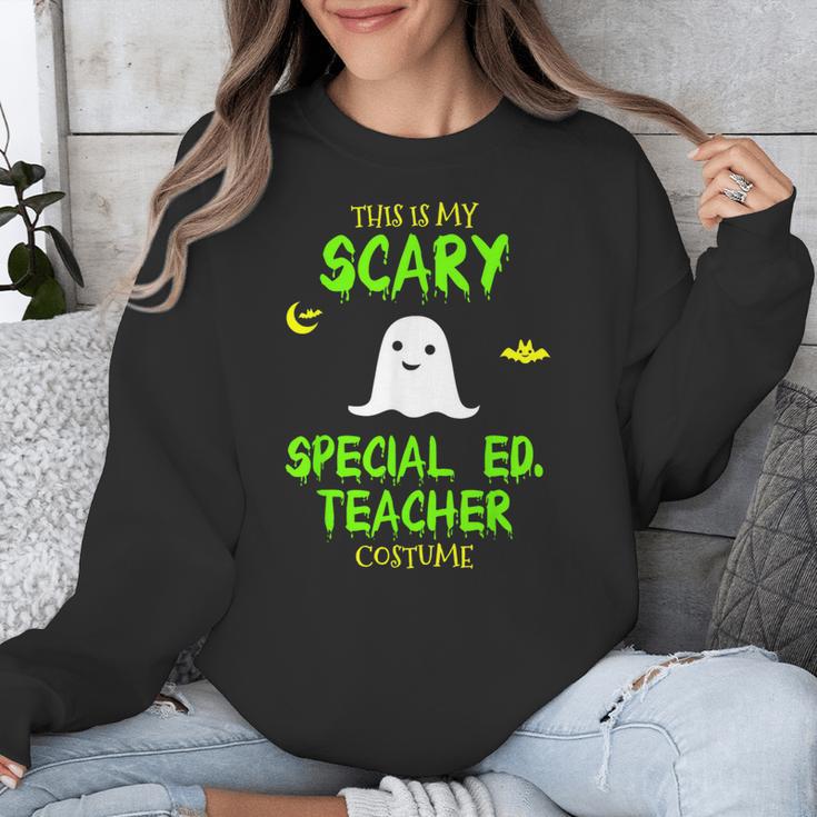 Scary Special Education Ed Teacher Costume Halloween Easy Unisex Sweatshirt, funny design Scary Special Education Ed Teacher Costume Halloween Easy Unisex Sweatshirt, funny design