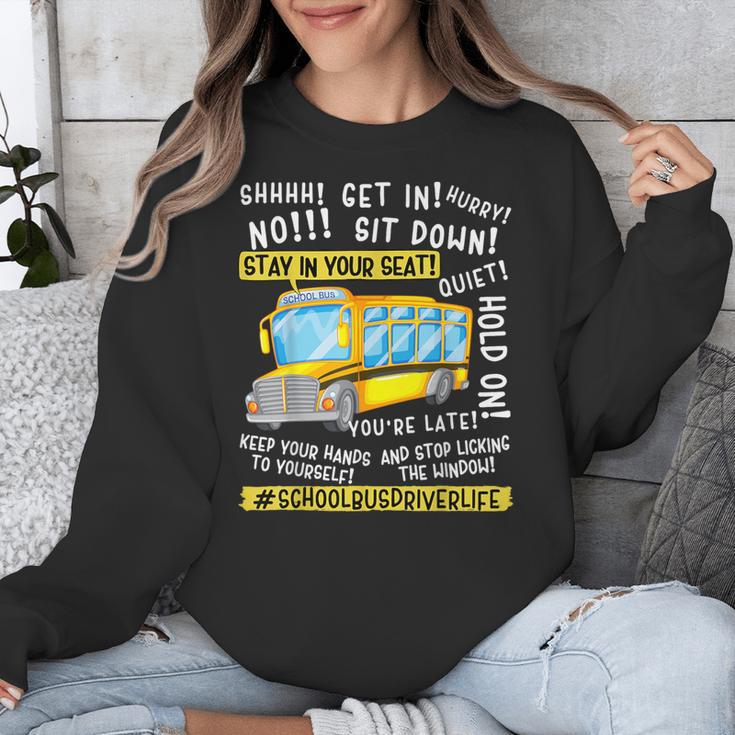School Bus Driver Life Last Day Of School Teacher Kids Unisex Sweatshirt, funny design
