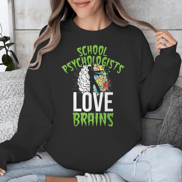 School Psychologists Love Brains Halloween Teacher Counselor Unisex Sweatshirt, funny design School Psychologists Love Brains Halloween Teacher Counselor Unisex Sweatshirt, funny design