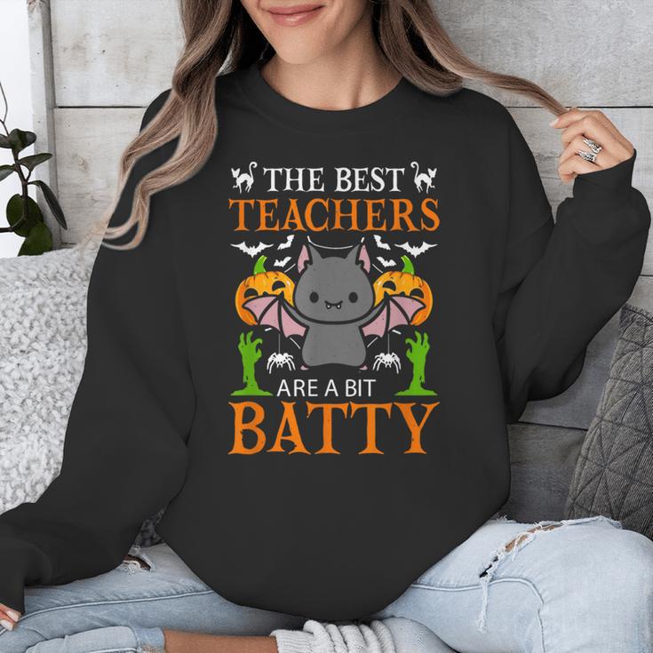 School Teacher A Bit Batty Teaching Bat Halloween Costume Unisex Sweatshirt, funny design School Teacher A Bit Batty Teaching Bat Halloween Costume Unisex Sweatshirt, funny design
