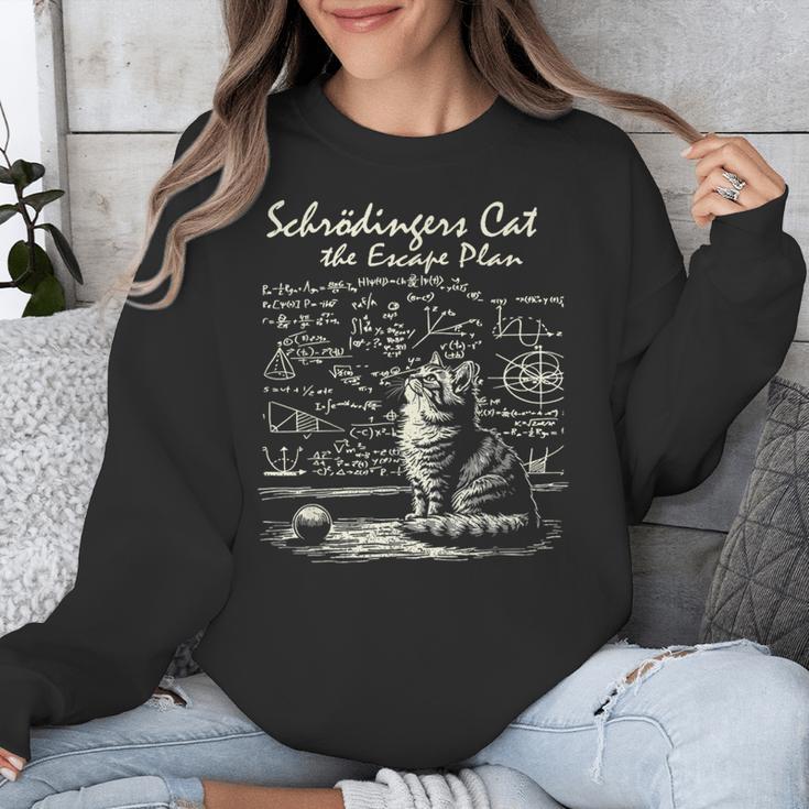 SchröDinger's Cat Escape Plan Science Teacher For Men Women Kids Unisex Sweatshirt, Science Teacher Gifts, funny design SchröDinger's Cat Escape Plan Science Teacher For Men Women Kids Unisex Sweatshirt, Science Teacher Gifts, funny design